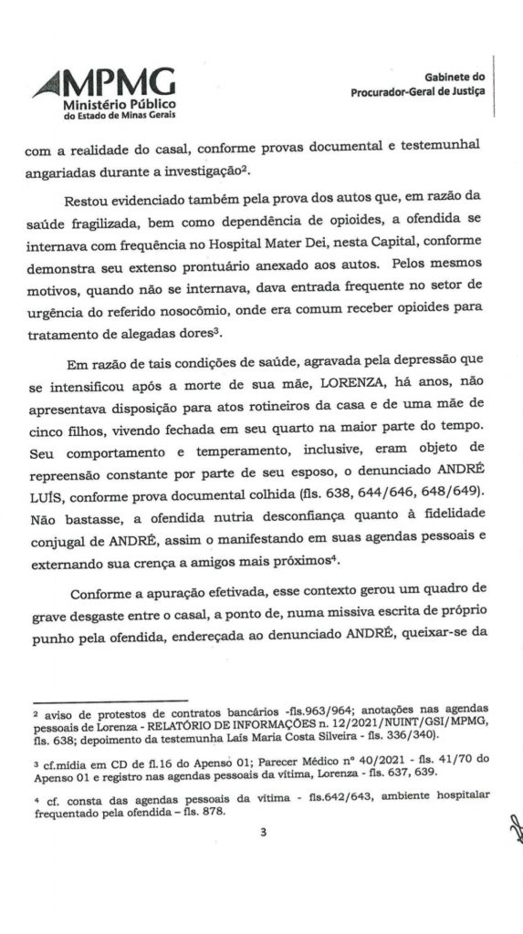 MPMG denuncia Promotor de Justiça que matou a esposa dois médicos