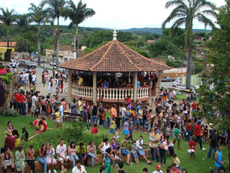 Arte no Coreto de São Gonçalo do Pará coreto