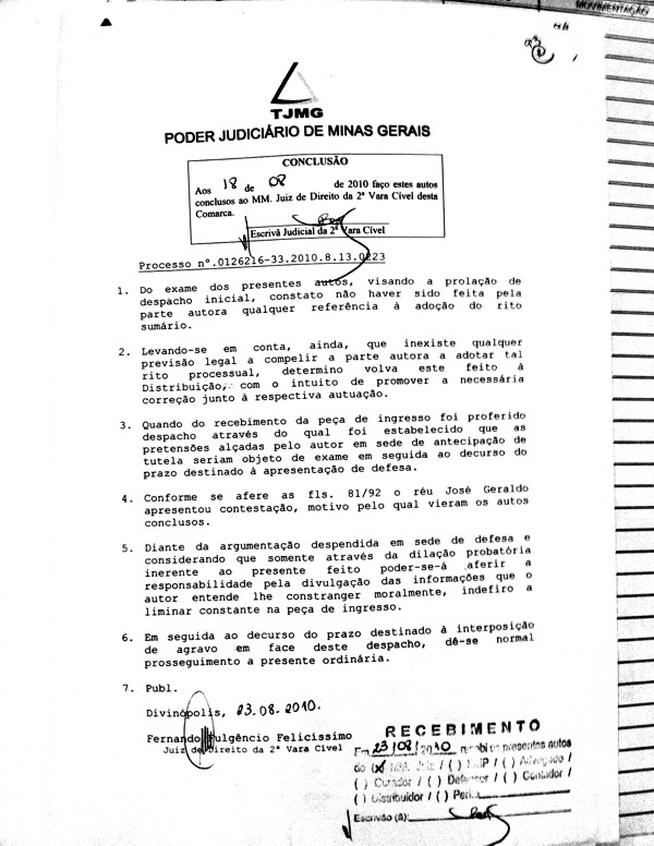 Juiz nega pedido de liminar para remoção de matéria do Divinews sobre a Adimóveis por supostamente ser ofensiva à empresa adimveis