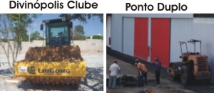 Máquinas da prefeitura são encontradas em locais inusitados – Uma em um clube e outra nas dependências de empresa privada maquinas