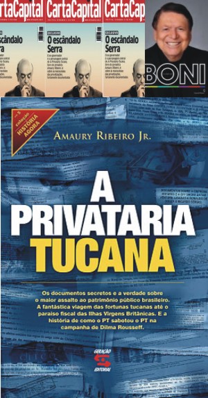Temporada de revelações através dos escrevinhadores de livros – Boni sobre a derrota de Lula para Collor e Amaury Ribeiro Jr ‘A Privataria tucana’ boni-privataria