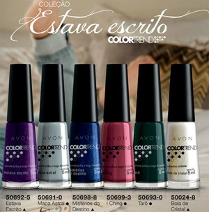 MULHER: Avon nova linha de esmaltes colecao-estava-escrito