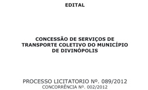 Estudantes: Leiam edital de Concessão de Serviço de Transporte Coletivo do Município de Divinópolis que não os contemplam com ½ passe concesso