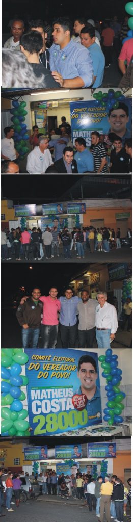 Este ano os comitês de candidatos a vereador estão proliferando – Matheus Costa (PRTB) aderiu e inaugurou um de seus comitês nesta última quarta-feira (26) matheus