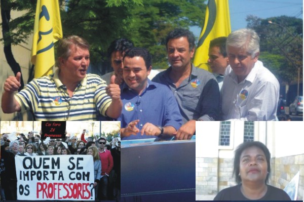 Dirigente do Sind-UTE-MG acusa Aécio Neves de ter começado a destruição da educação e a desvalorização do funcionalismo publico de Minas Gerais aecio-professores
