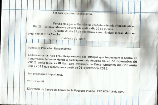 CONTENÇÃO DE DESPESA NA PREFEITURA DE DIVINÓPOLIS: Mães revoltadas sem ter onde deixarem filhos ameaçam recorrer à Promotoria da Infância e Juventude adap