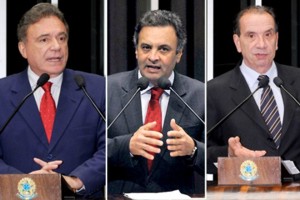 Racha no ninho tucano: Álvaro Dias (PR) e Aloysio Nunes (SP) são contrários à indicação de Aécio Neves (MG) alvaro_aecio_aloysio-540x360