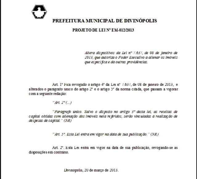 Prefeito de Divinópolis com medo de Ação Civil Pública do MP e pressionado pelos vereadores envia novo projeto da venda dos imóveis para ser votado na Câmara pref-mp1