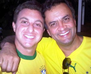 Aécio Neves namorou Luciano Huck para o PSDB no Rio de Janeiro recebe dois foras, um do apresentador Global e outro de Malan huck-aecio