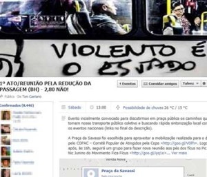 Depois de São Paulo, Rio, Porto Alegre entre outras capitais agora é a vez dos jovens de Belo Horizonte-MG – Eles querem a redução do preço da passagem de ônibus 20130614174739554202i