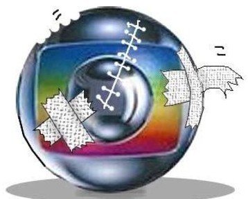Autuação da Globo pela Receita explica seu ódio ao PT charge-bessinha_globo-machucada
