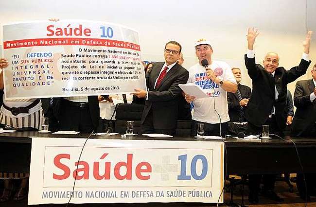 CAMARA FEDERAL: projeto de lei de iniciativa popular quer destinar mais verba para a saúde img201308051940127081259med