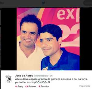 CARNAVAL: ator da Globo acusa Aécio Neves de “deixar” esposa grávida em casa para “tomar todas” e “ser vaiado” aecio-no-ze-de-abreu