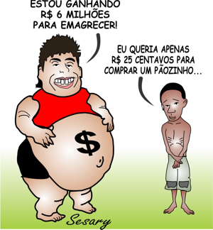 Ronaldo, fenômeno só dentro de campo. Fora, pereba e perna de pau – Ganha protesto do PSOL em frente seu escritório ronaldo-fenomeno-charge-sesary-registro-sp