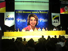 Ex-governadora do PSDB tem pedido de suspensão de ação por improbidade administrativa negado pelo STF yeda_crusius_em_conveno_em_2006