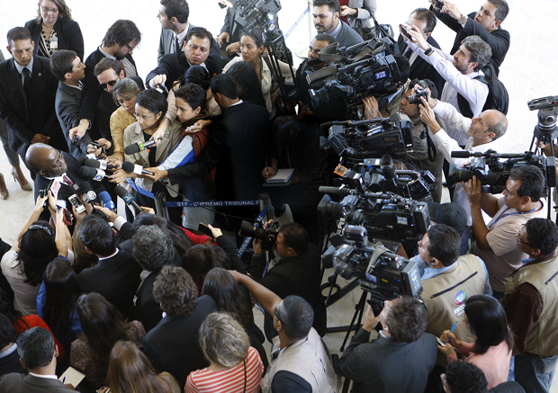 STF nega pedido do PSDB para liberar protestos em estádios da Copa – JB presidindo sua ultima sessão queria manifestações cms_bancoimagemfotoaudiencia_bancoimagemfotoaudiencia_ap_270189