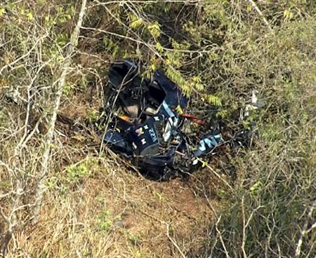 Cai mais um helicóptero que saiu de Belo Horizonte em direção a Divinópolis - Á bordo estavam Geraldinho Mourão e Vinicius da Silva Helicoptero