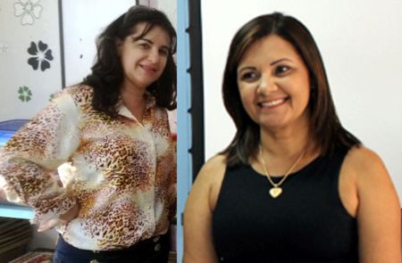 PROBLEMA DE COMUNICAÇÃO: uma falou grego e a outra troiano (à direita Gilmar Cordeiro, diretora do CEMEI, à esquerda Rose Lasmar, secretaria de Educação