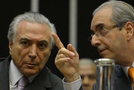 GOLPISTA COM ÍNDICE DE LIQUIDAÇÃO: Temer com pífios 8% quer ser presidente. Só no Brasil dos “SEM STF” isso acontece. temer-e-cunha_0