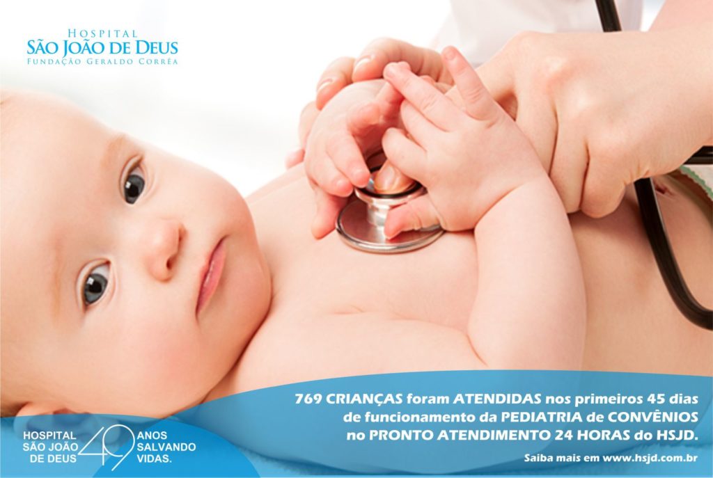 Pediatria 24 horas do Pronto Atendimento do HSJD atende mais de 750 crianças nos primeiros 45 dias de funcionamento pediatria