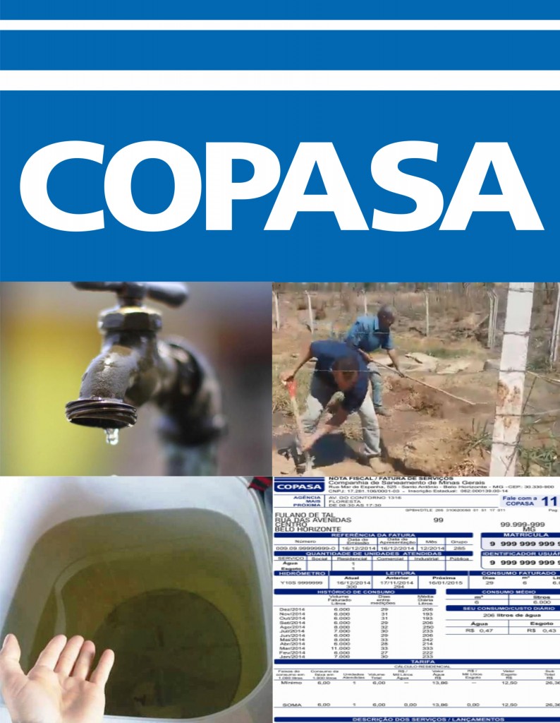 COPASA não trata esgoto, não trata água e ainda deixa faltar em quase todos os bairros de Divinópolis copasa divinopolis
