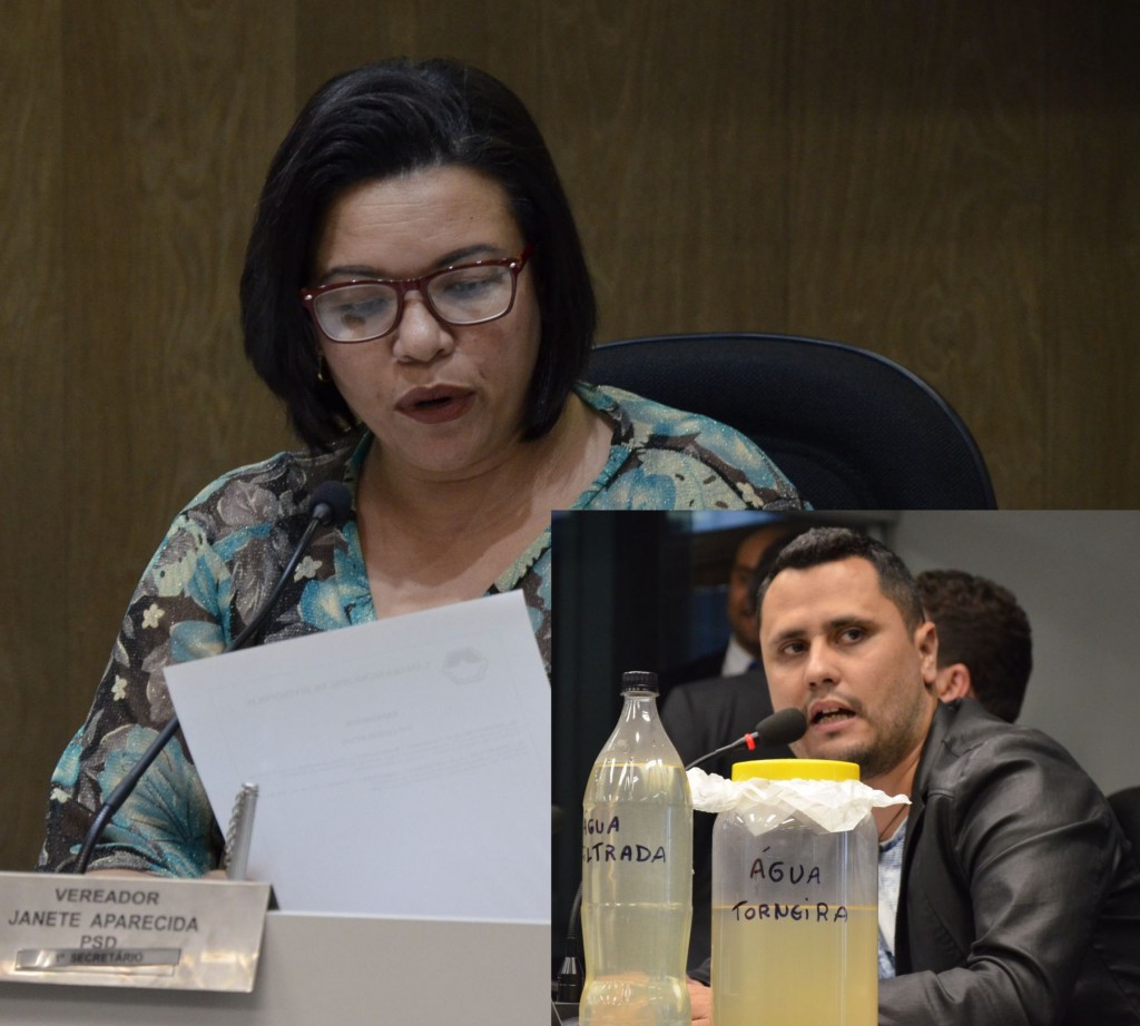 Vereadora quer que COPASA pague limpeza das caixas d´água dos munícipes de Divinópolis, que é lama pura JANETE CLEITINHO 2