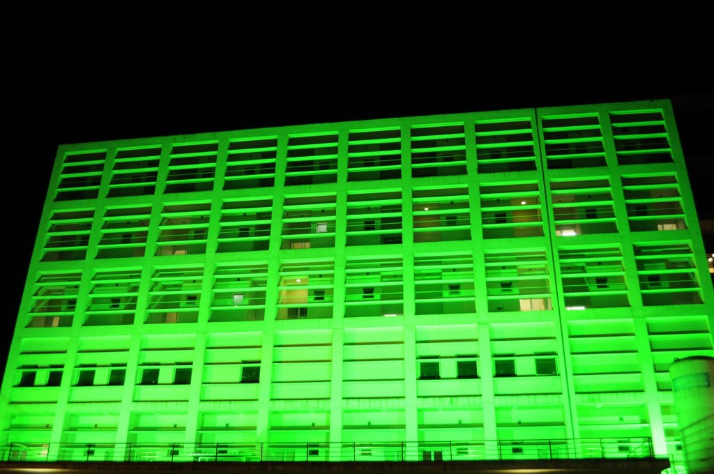 “Setembro Verde” faz Hospital São João de Deus iluminar fachada SETEMBRO