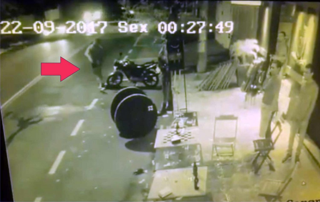 CONTRADITÓRIO: proprietários de bar (Brother´s Beer) afirmam e provam exibindo vídeo que advogado (Fabricio) foi quem provocou briga; joga bomba e garrafa em direção aos clientes video - bar 2