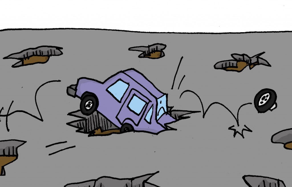 Charge: buracos nas ruas de Divinópolis surpreendem 031218