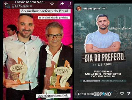 Vereador de Divinópolis, Flávio Marra diz que o melhor prefeito da Região é o de Carmo do Cajuru, Edsom Vilela; Espino diz que é Gleidson Azevedo prefeito 2
