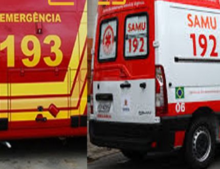 Viatura dos Bombeiros e ambulância do SAMU são acionadas por incêndio em fritadeira elétrica de óleo; sem feridos samu e bombeiros