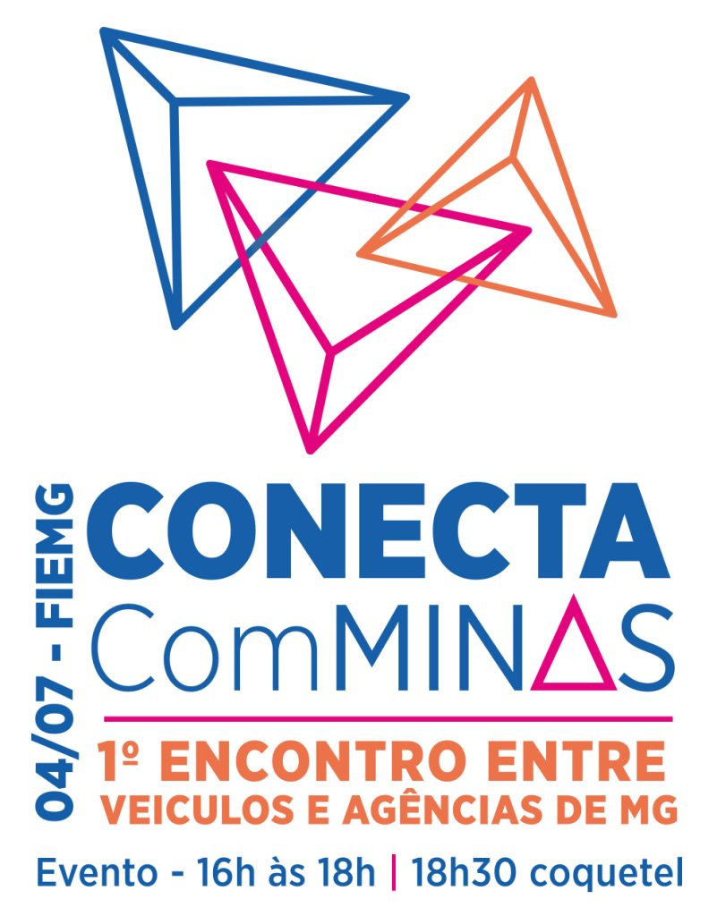 'Conecta ComMinas': Encontro entre veículos de comunicação e agências de publicidade em BH; Divinews participa do evento conecta com minas logo vertical