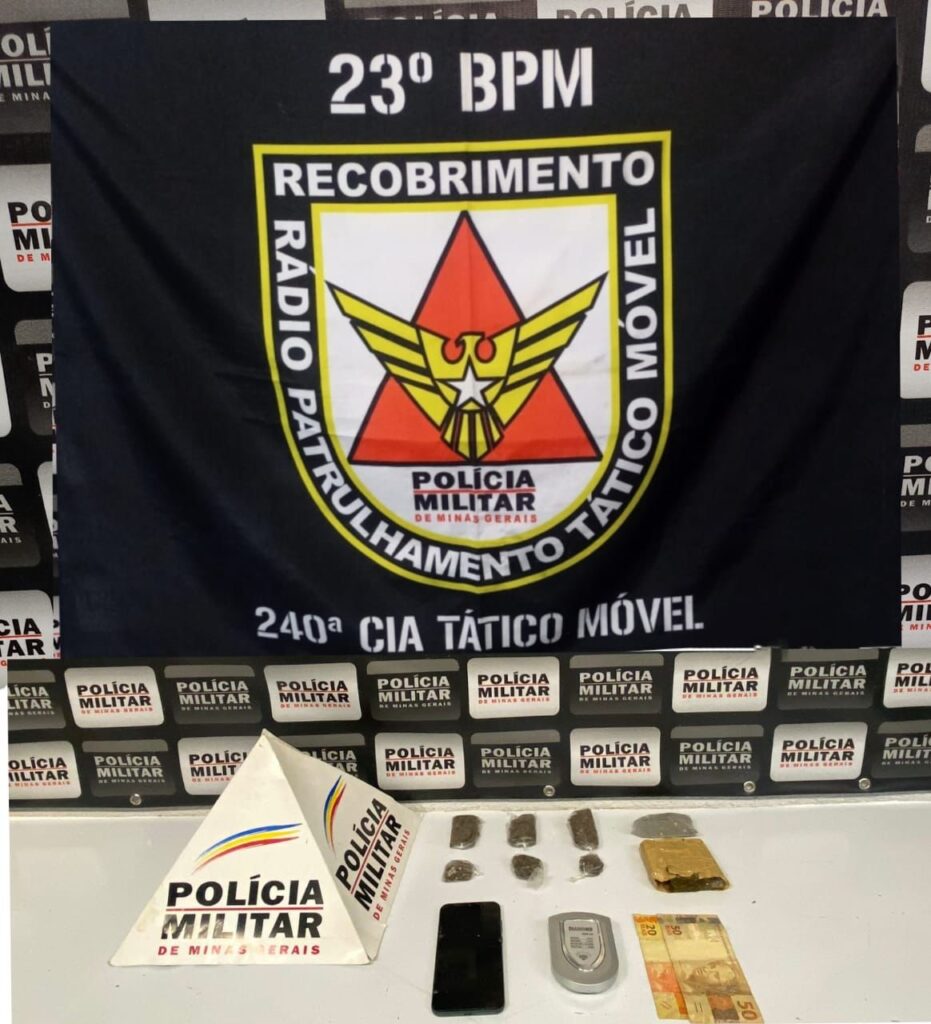 Divinópolis: Militares apreendem drogas no bairro Belvedere e prende homem de 19 anos crime 2