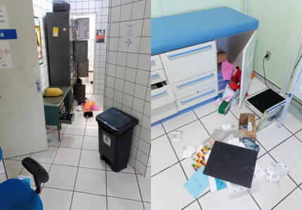 Unidade Atenção Primária à Saúde do bairro Afonso Pena tem todas salas invadidas e itens eletrônicos roubados; Prefeitura diz que atendimento pode ser prejudicado devido ao furto