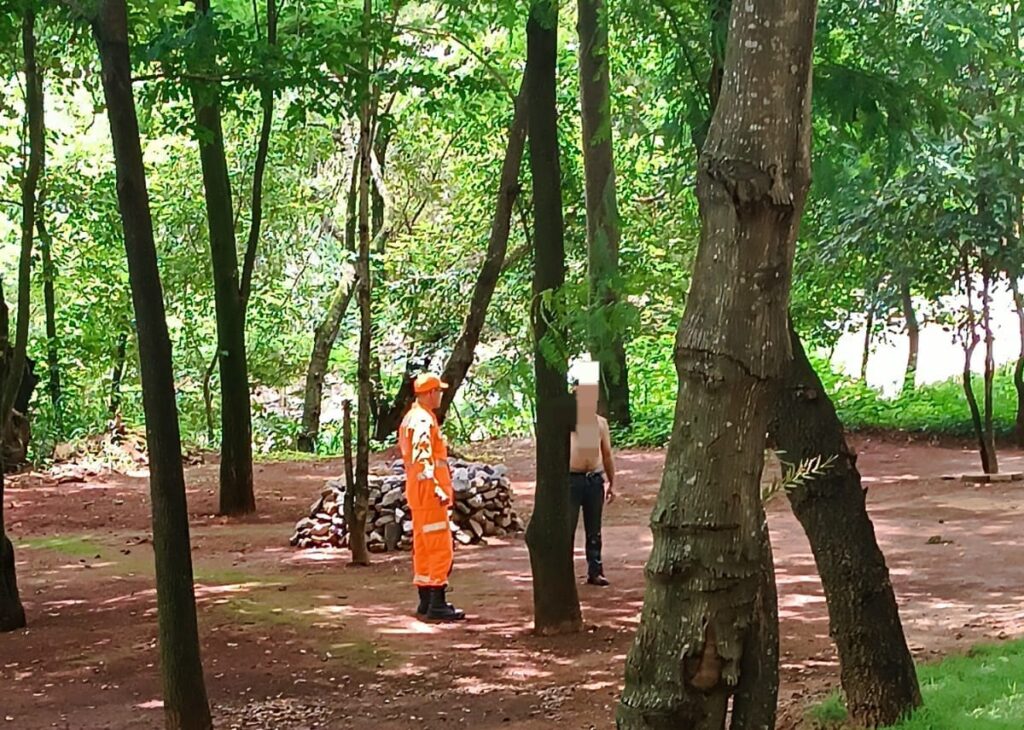 Formiga: homem bêbado fica ilhado e bombeiros são acionados para resgate bebado ilhado