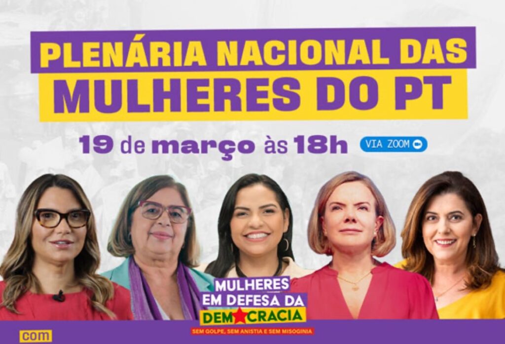 Com a presença de Janja Lula da Silva, PT realiza Plenária Nacional com as mulheres do partido PLENÁRIA PT