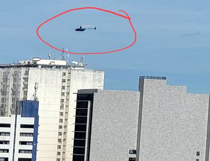 Helicóptero misterioso sobrevoa Divinópolis e causa curiosidade da população helicoptero sobre Divinópolis