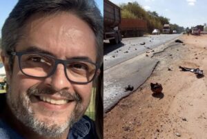 Morre médico de Samonte na MG-444 após grave colisão com carreta bitrem