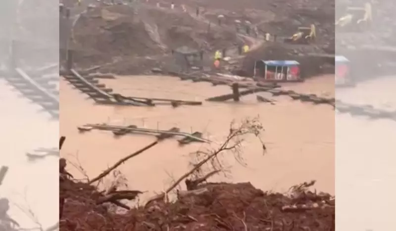 Chuvas destroem ponte provisória no Vale do Taquari oito dias após inauguração
