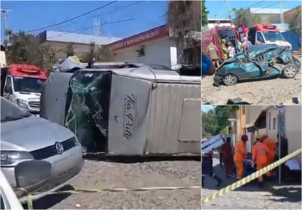 URGENTE: Van escolar com crianças capota e atinge veículos, em grave acidente no Niterói, em Divinópolis