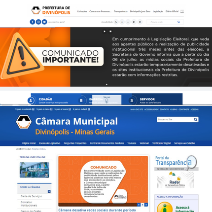 Lei Eleitoral: Câmara dos Vereadores e Prefeitura de Divinópolis removem conteúdos de portais e redes sociais 2 (2)