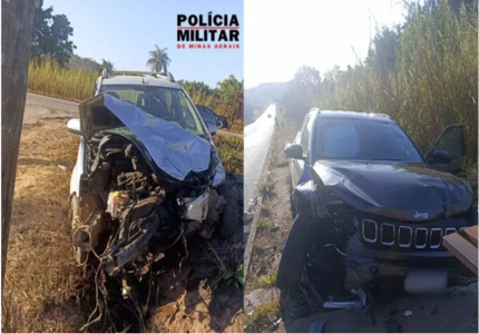 Quatro vítimas ficam feridas em acidente na MG-431