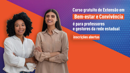 Inscrições abertas: Curso gratuito de bem-estar e convivência para educadores da rede estadual