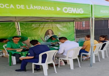 Cemig disponibiliza posto de troca de lâmpadas em Divinópolis para consumidores economizarem energia Troca de lâmpadas - Cidade Campo do Meio (1) (1)