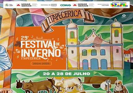 Festival de Inverno 2024 em Itapecerica tem programação divulgada; evento começa dia 20/07 e encerra 28/07 (Confira)