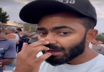 Aluno aplicado do curso de "Como se tornar clone de Cleitinho', Daniel Cardan, pré-candidato a vereador apronta teatro de agressão em inauguração de praça dc boné