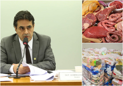 Câmara dos Deputados aprova emenda de Domingos Sávio e adiciona carnes à Cesta Básica montagem domingos carnes cesta básica (1)