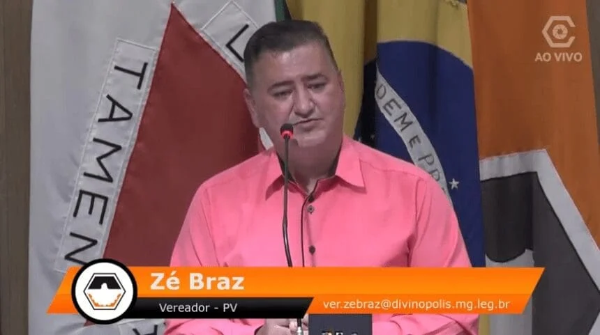 CÂMARA DE VEREADORES DE DIVINÓPOLIS DECRETA LUTO OFICIAL PELO FALECIMENTO DE ZÉ BRAZ ze braz