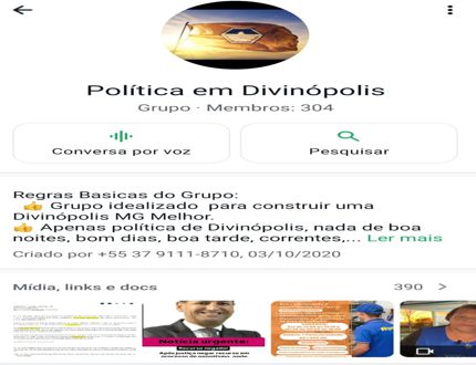 Divinópolis: Vereador Rodyson do Zé Milton (PV) acionará a Policia Federal por publicação de Fake News em grupo de WhatsApp