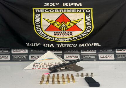 Divinópolis: Arma de fogo é apreendida no bairro Icaraí apreensão armas (2)